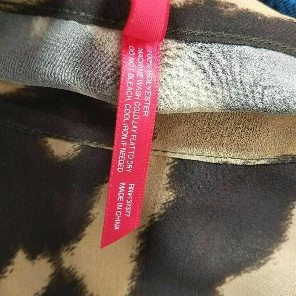 Ruby Ribbon Effortless Top Size Large #1505 Tiger… - image 4